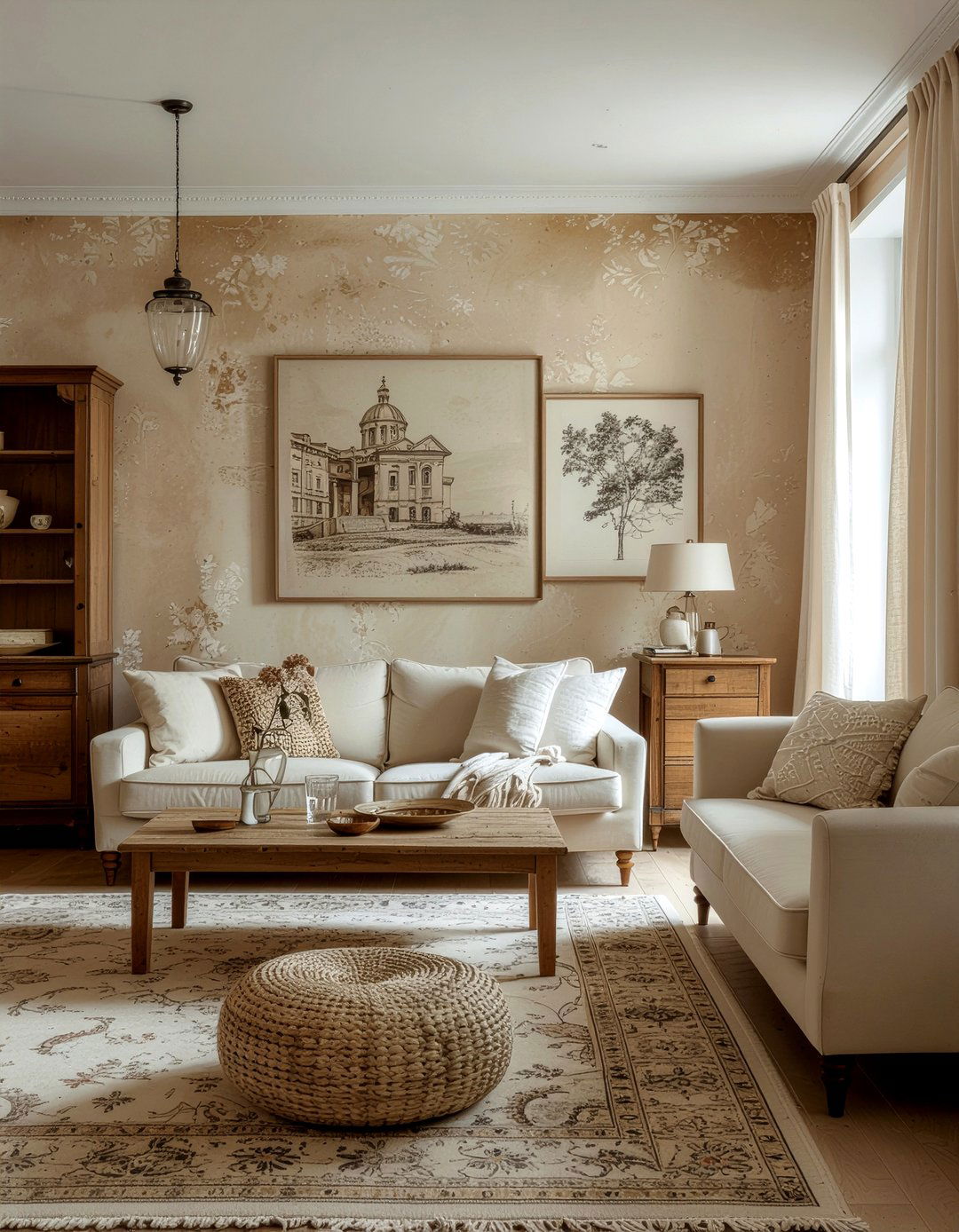 Sepia Tone Wallpaper - 30 living room vintage wallpapers