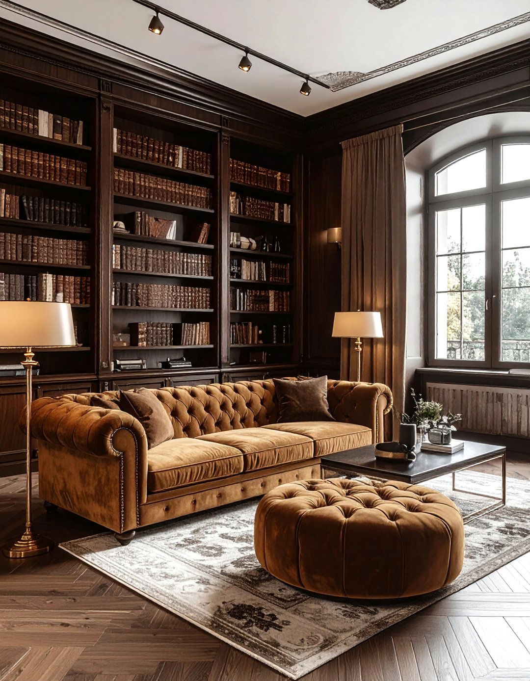 Sepia Toned Library - 30 neutral color scheme ideas