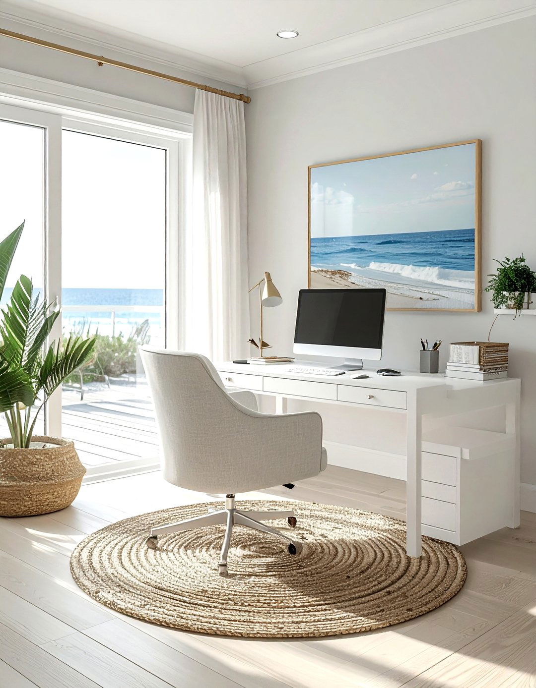 Serene home office - 30 Serena and Lily decor ideas