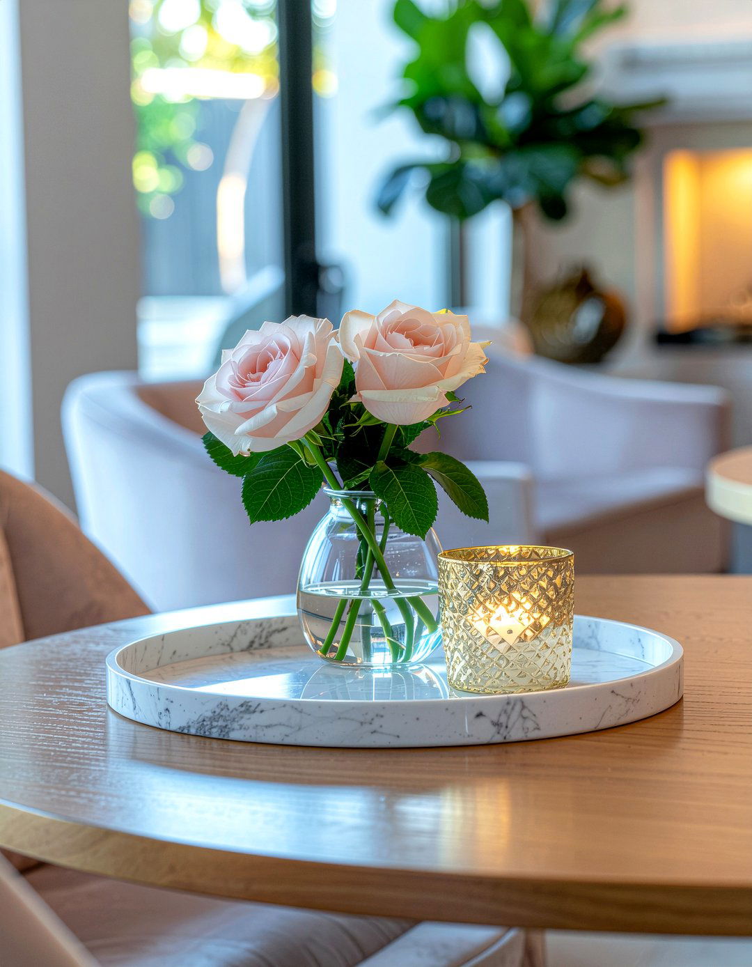 Serving Tray - 30 dining room centerpiece ideas