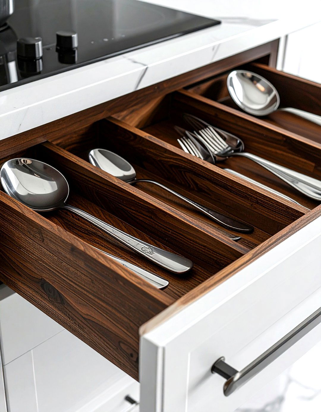 Serving Utensil Organizer - 30 dining room drawer organization ideas