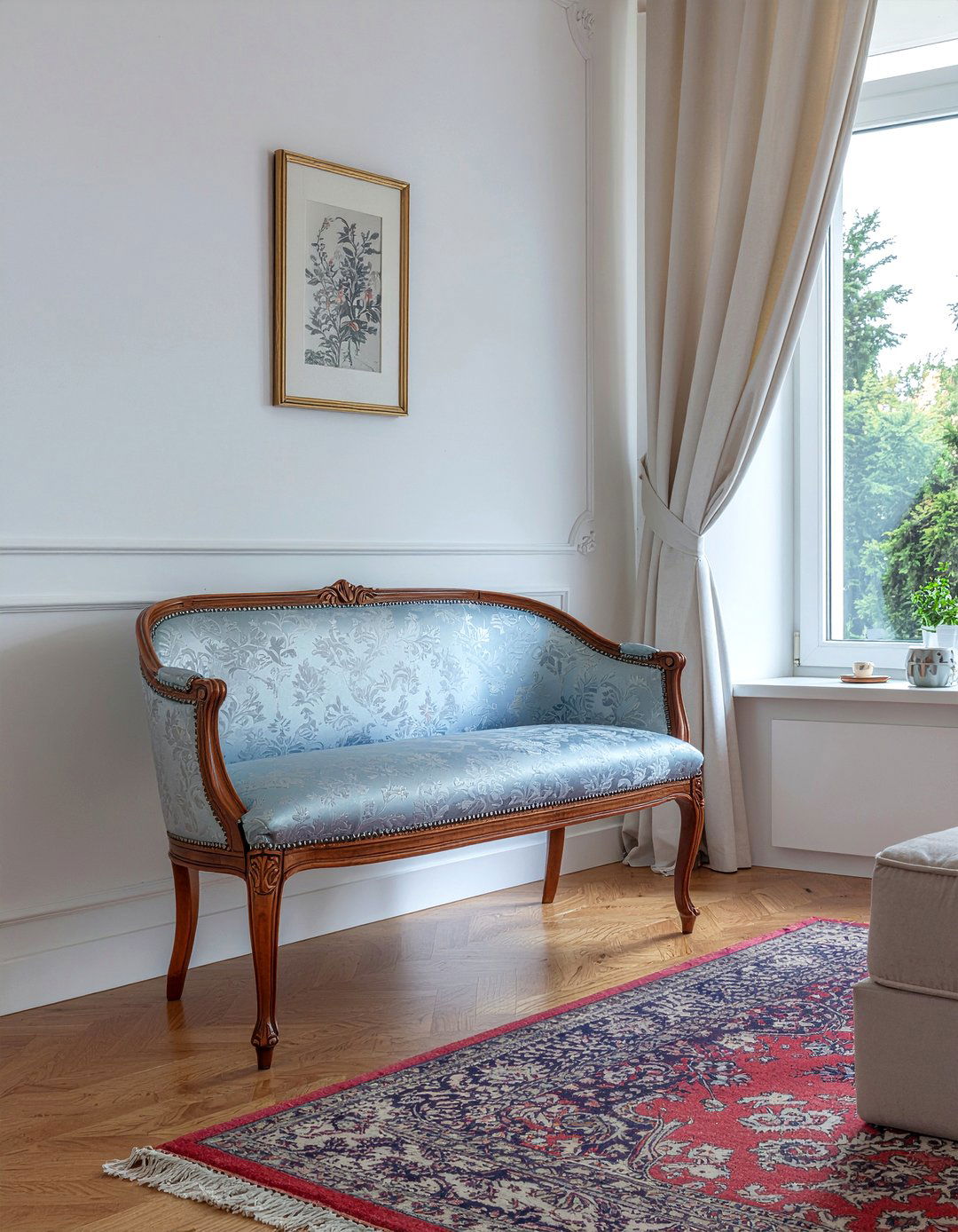 Settee Bench - 30 living room traditional furniture ideas