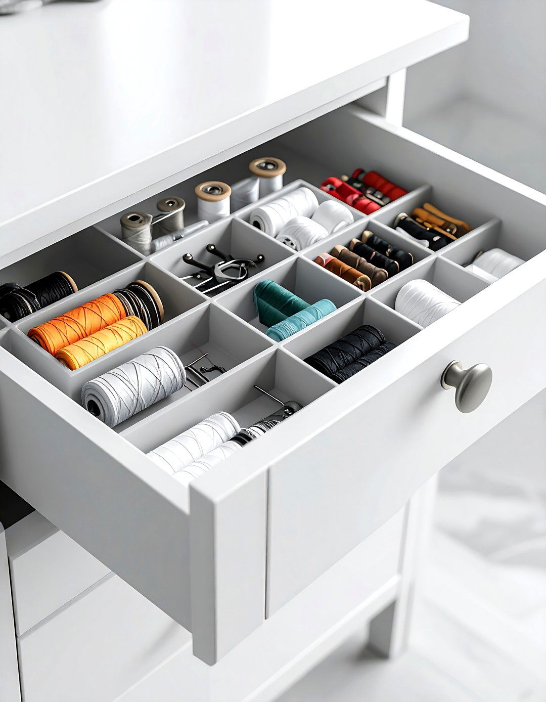 Sewing Kit Drawer Organizer - 30 living room drawer organization ideas