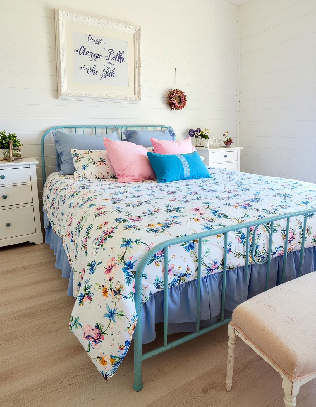 Shabby Chic Beach Bedroom - 30 ocean themed bedroom ideas