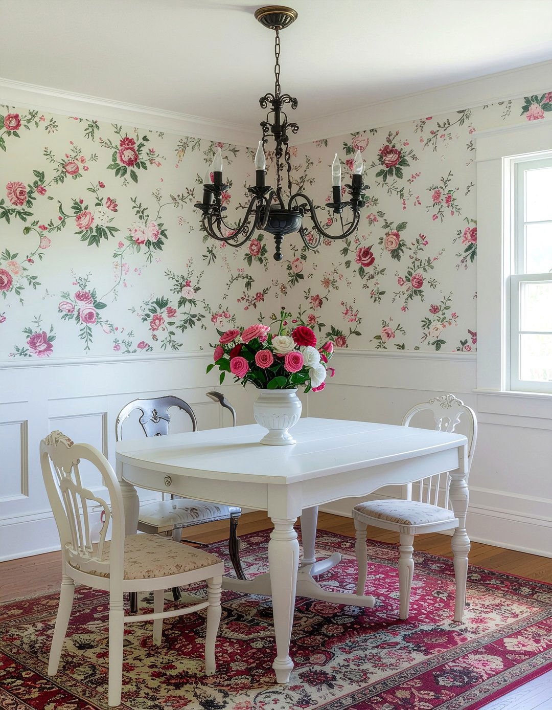 Shabby Chic Chandelier - 30 farmhouse chandelier dining room ideas