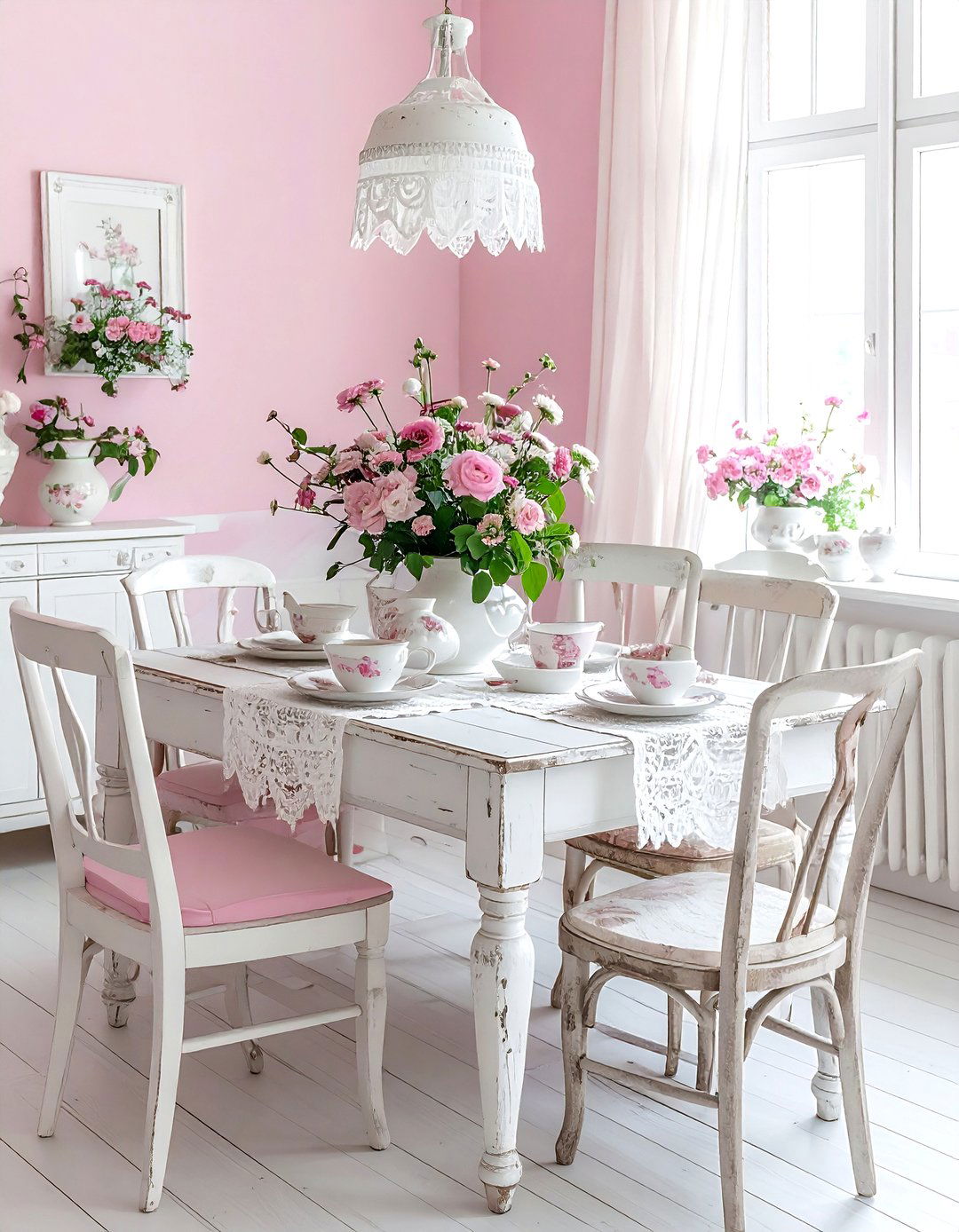 Shabby Chic Dining Room - 30 antique dining room ideas