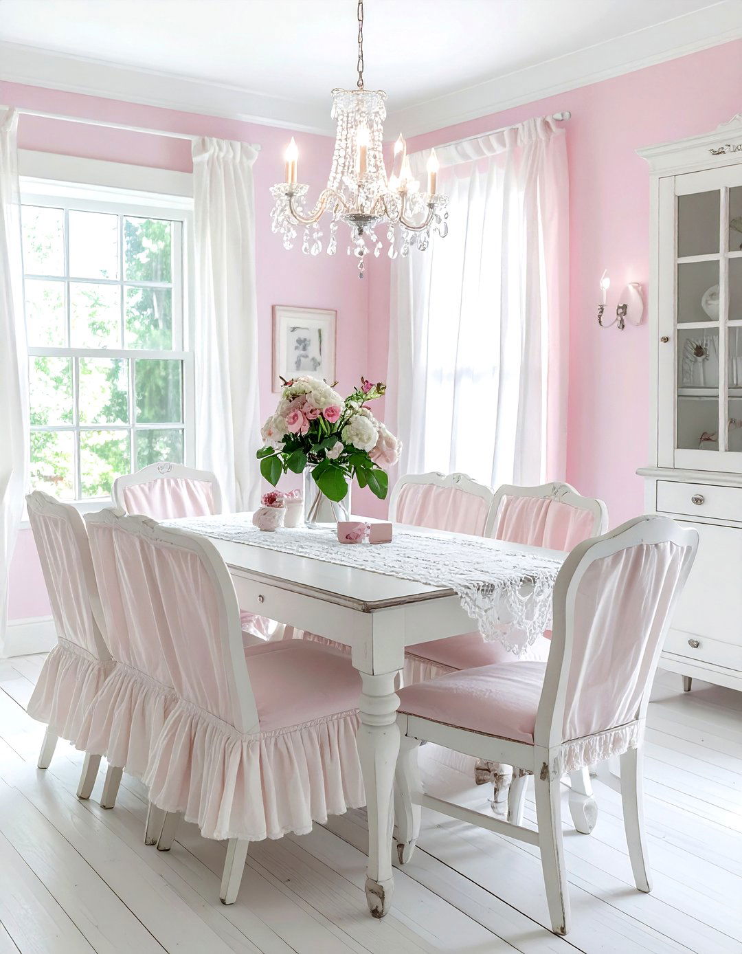 Shabby Chic Dining Room - 30 layered dining room ideas