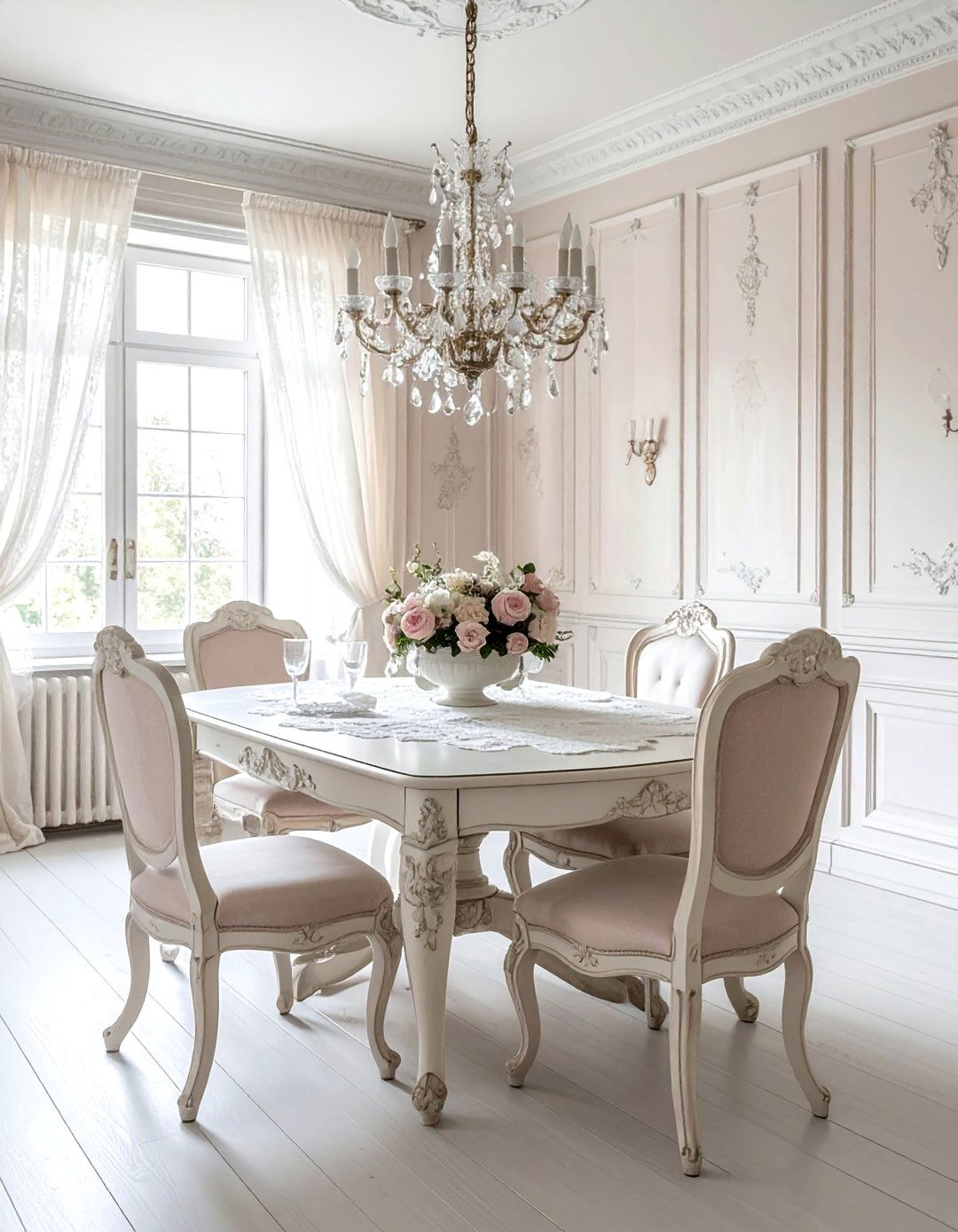 Shabby Chic Dining Room - 30 dining room dimmer ideas