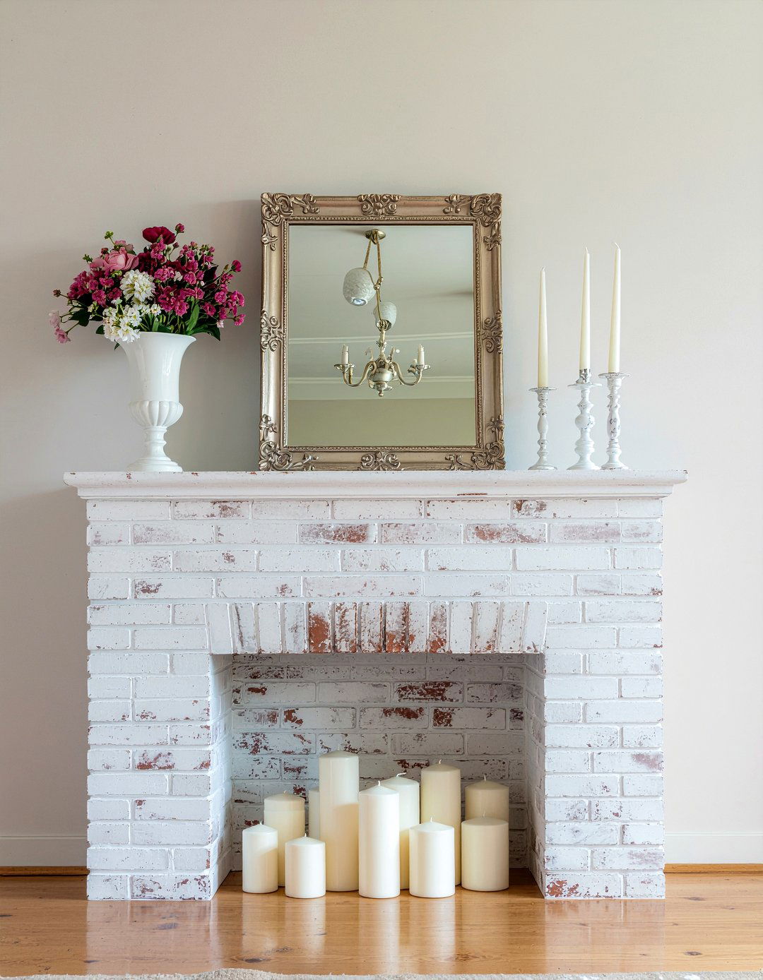 Shabby Chic Fireplace - 30 shabby chic living room ideas