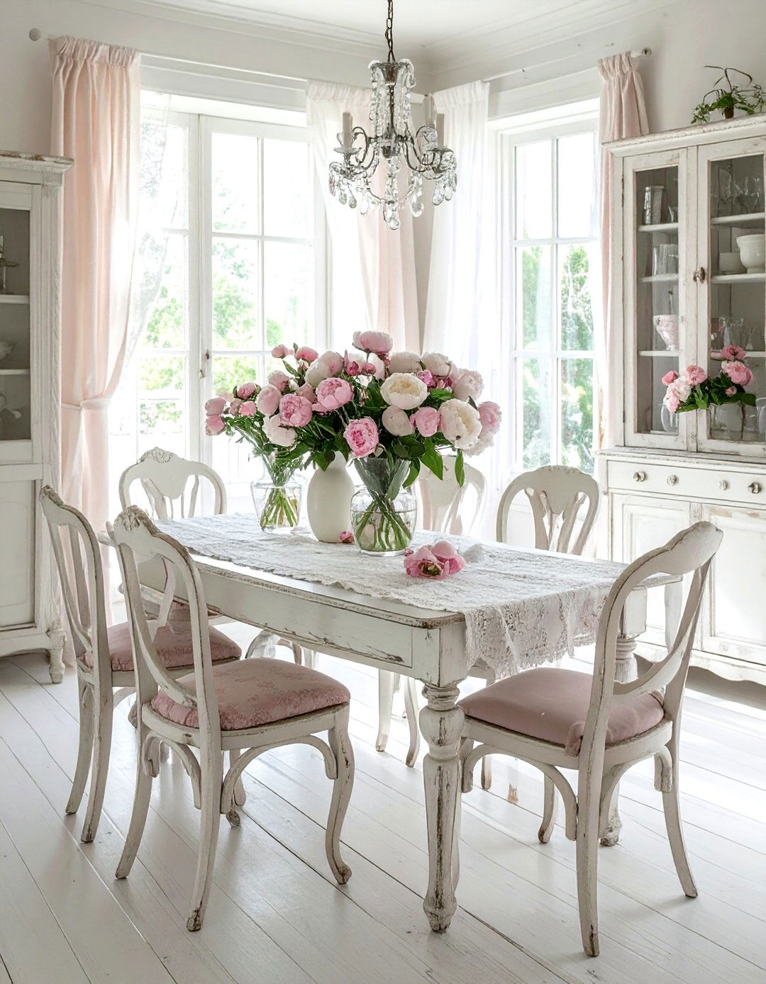 Shabby Chic French Dining Room - 30 French dining room ideas