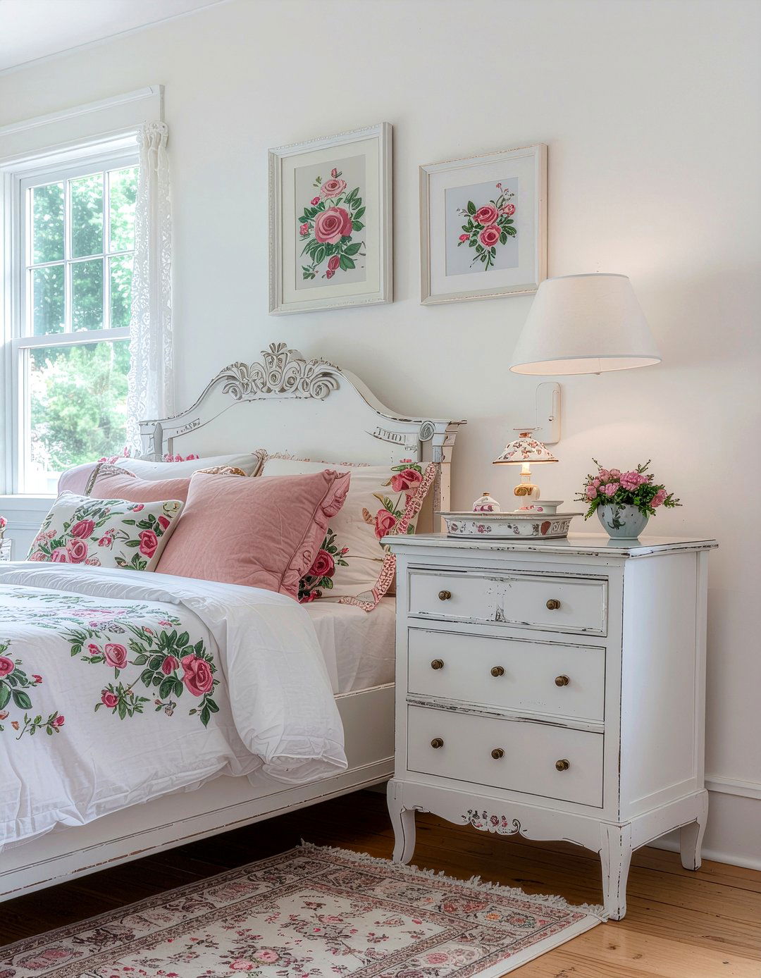 Shabby Chic Rose Decor - 30 rose bedroom ideas