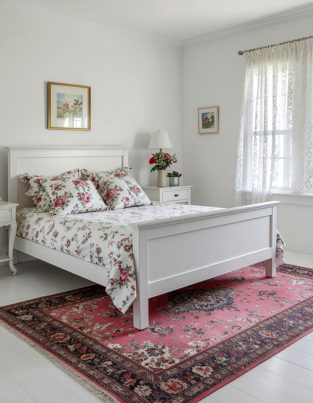 Shabby Chic White Bedroom - 30 bedroom white walls