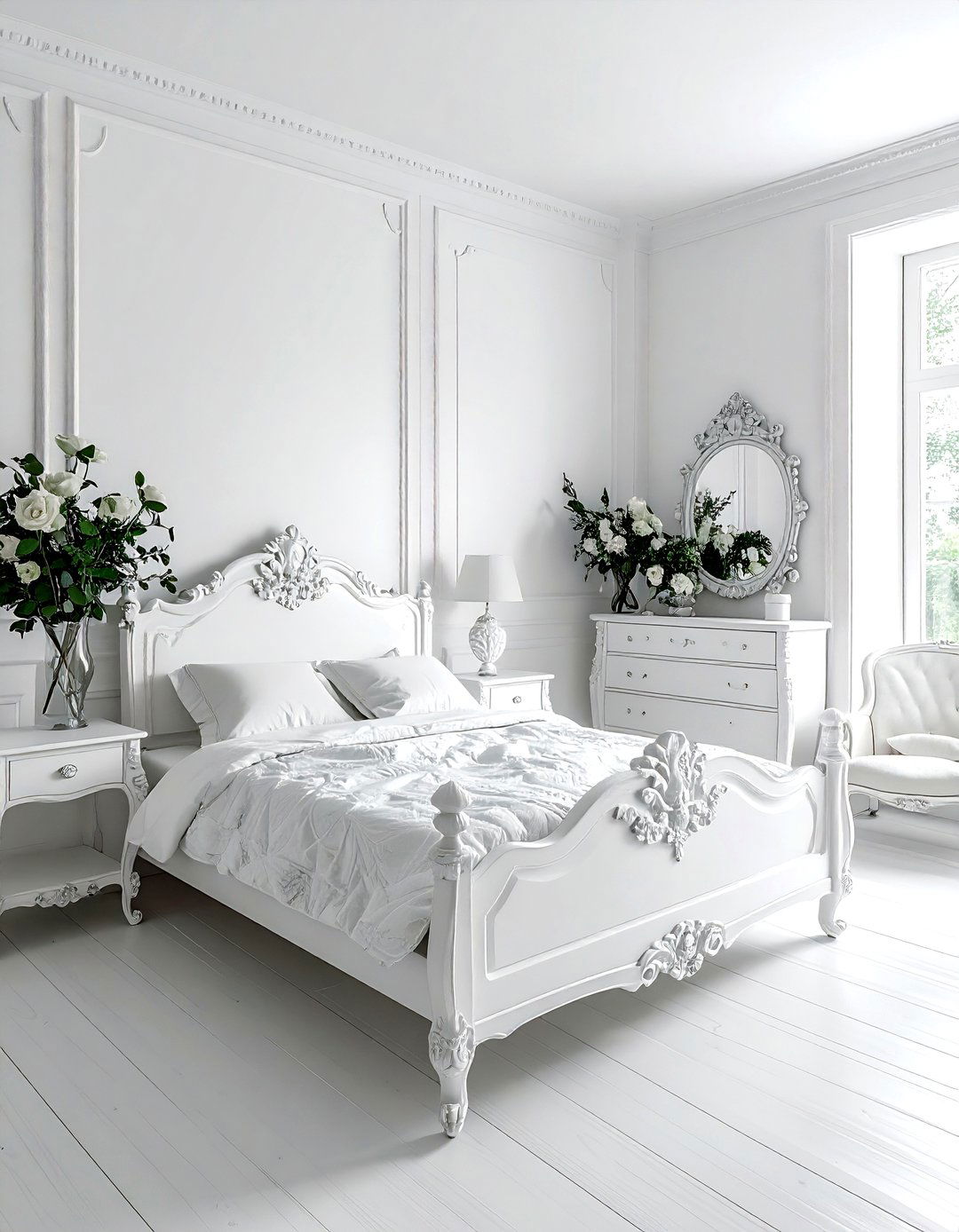 Shabby Chic White Bedroom - 30 white bedroom furniture ideas