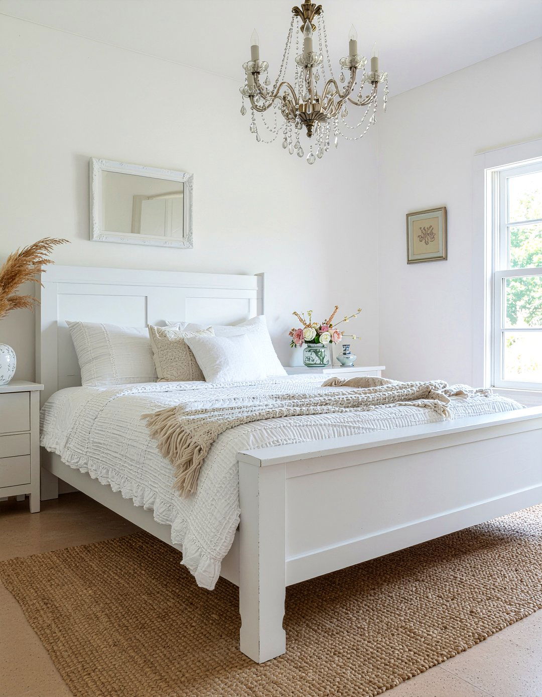 Shabby Chic White Bedroom - 30 all white bedroom ideas