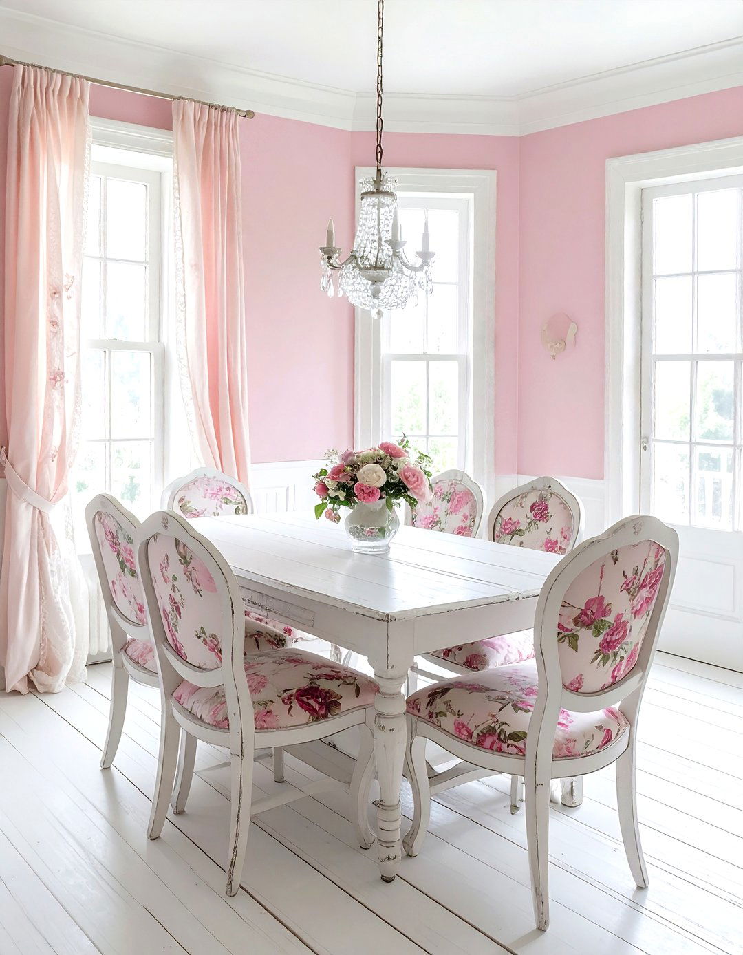 Shabby chic dining room - 30 vintage dining room ideas