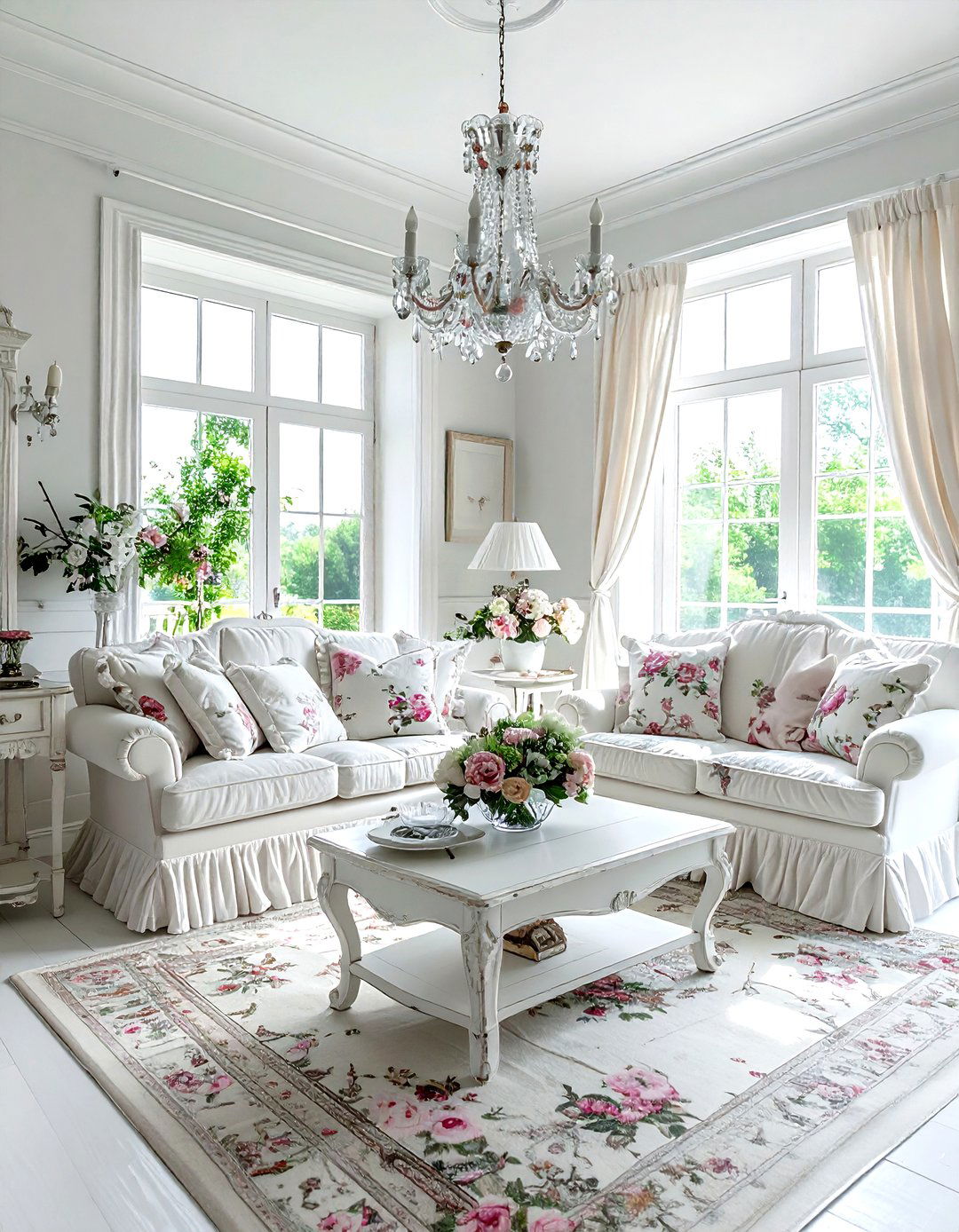 Shabby chic living room - 30 living room soft settings