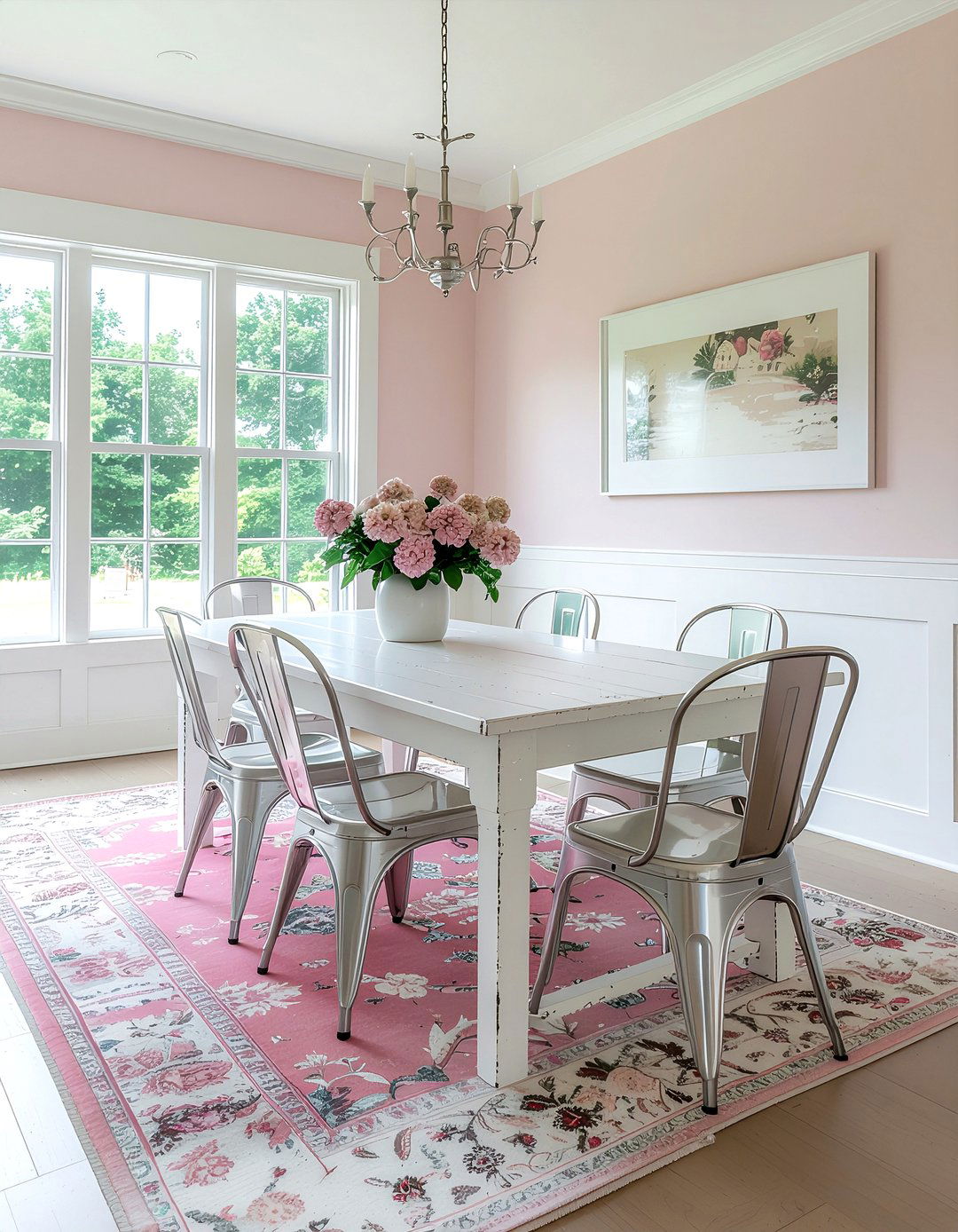 Shabby chic modern dining room - 30 dining room style mixing ideas