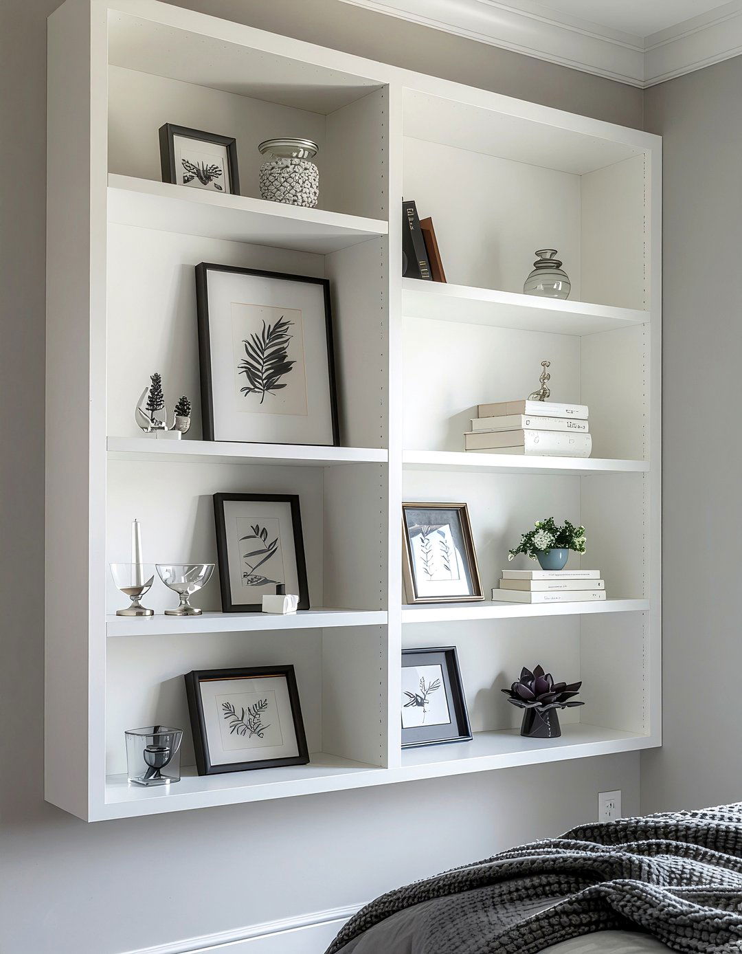 Shadow Box Shelves - 30 bedroom wall shelving ideas