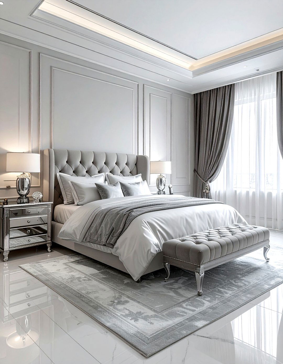 Shadow Box Trim - 30 bedroom molding ideas