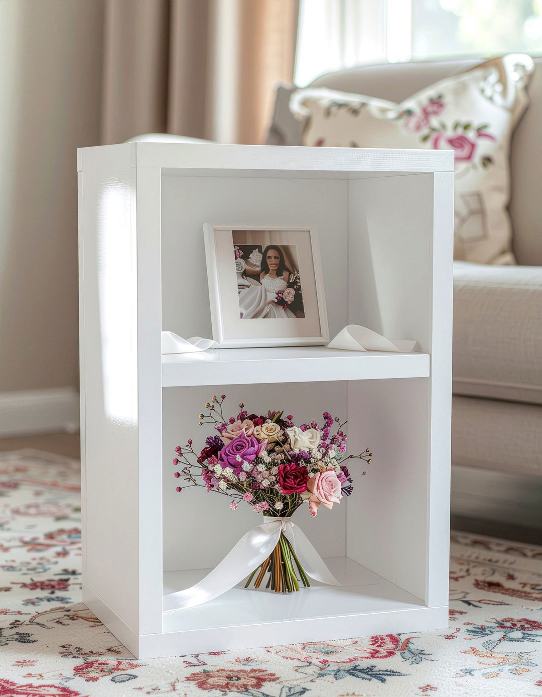 Shadow box display - 30 living room photo displays