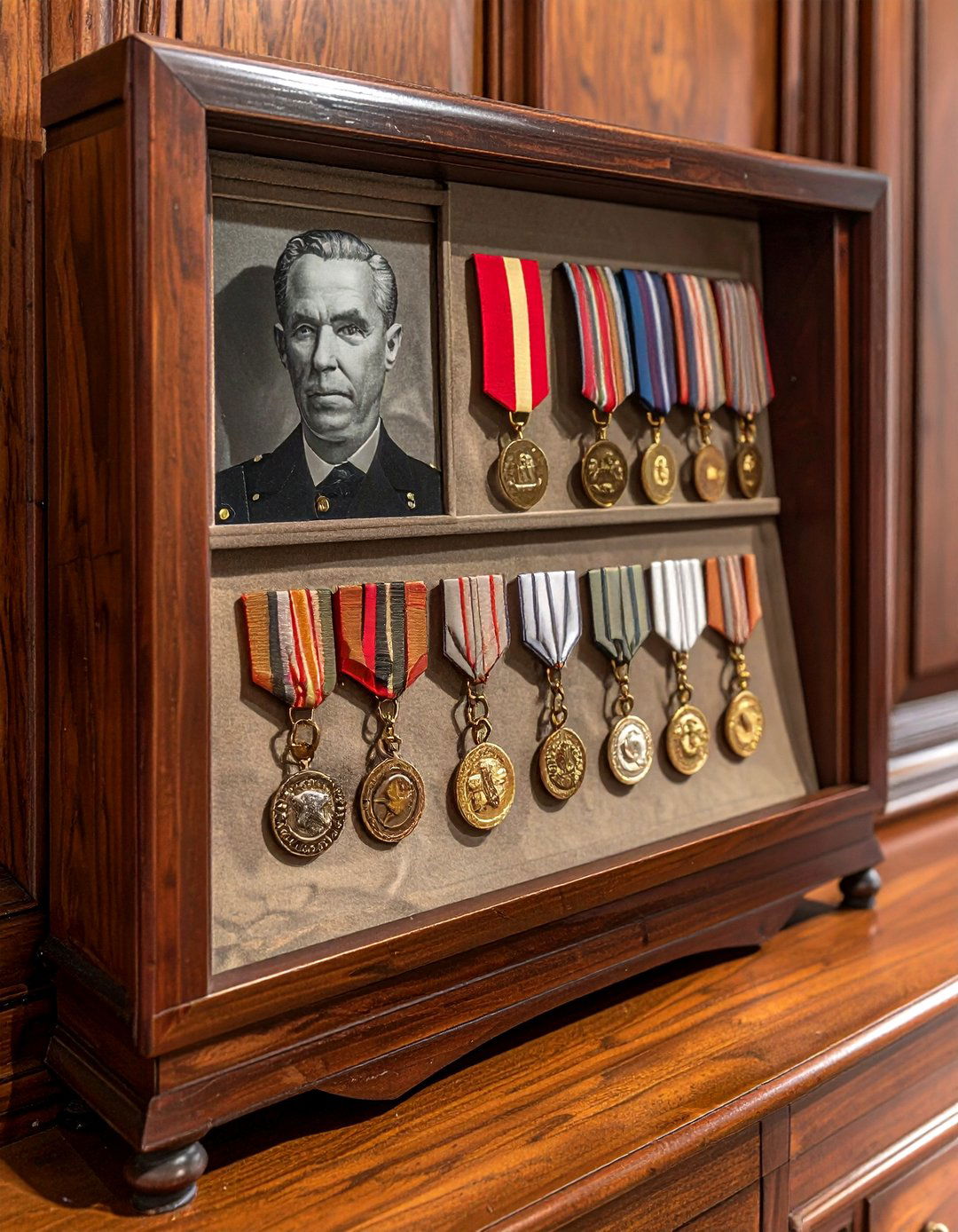 Shadow box for military medals - 30 heirloom display ideas