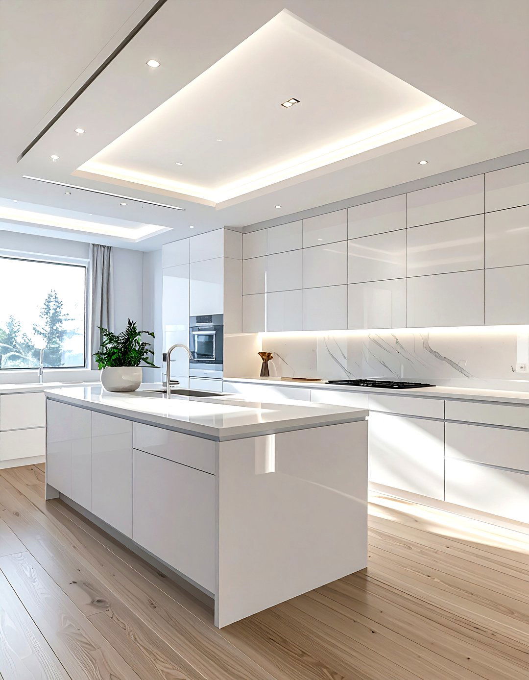 Shadow line crown molding - 30 kitchen crown molding ideas