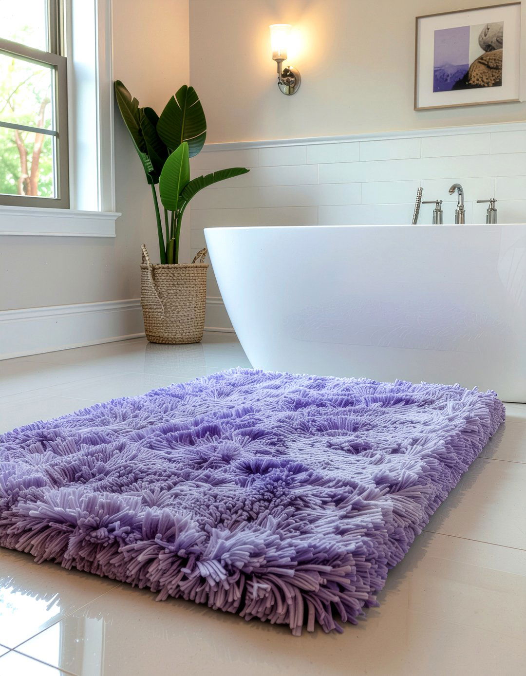 Shag Bathroom Rug - 30 bathroom rug ideas