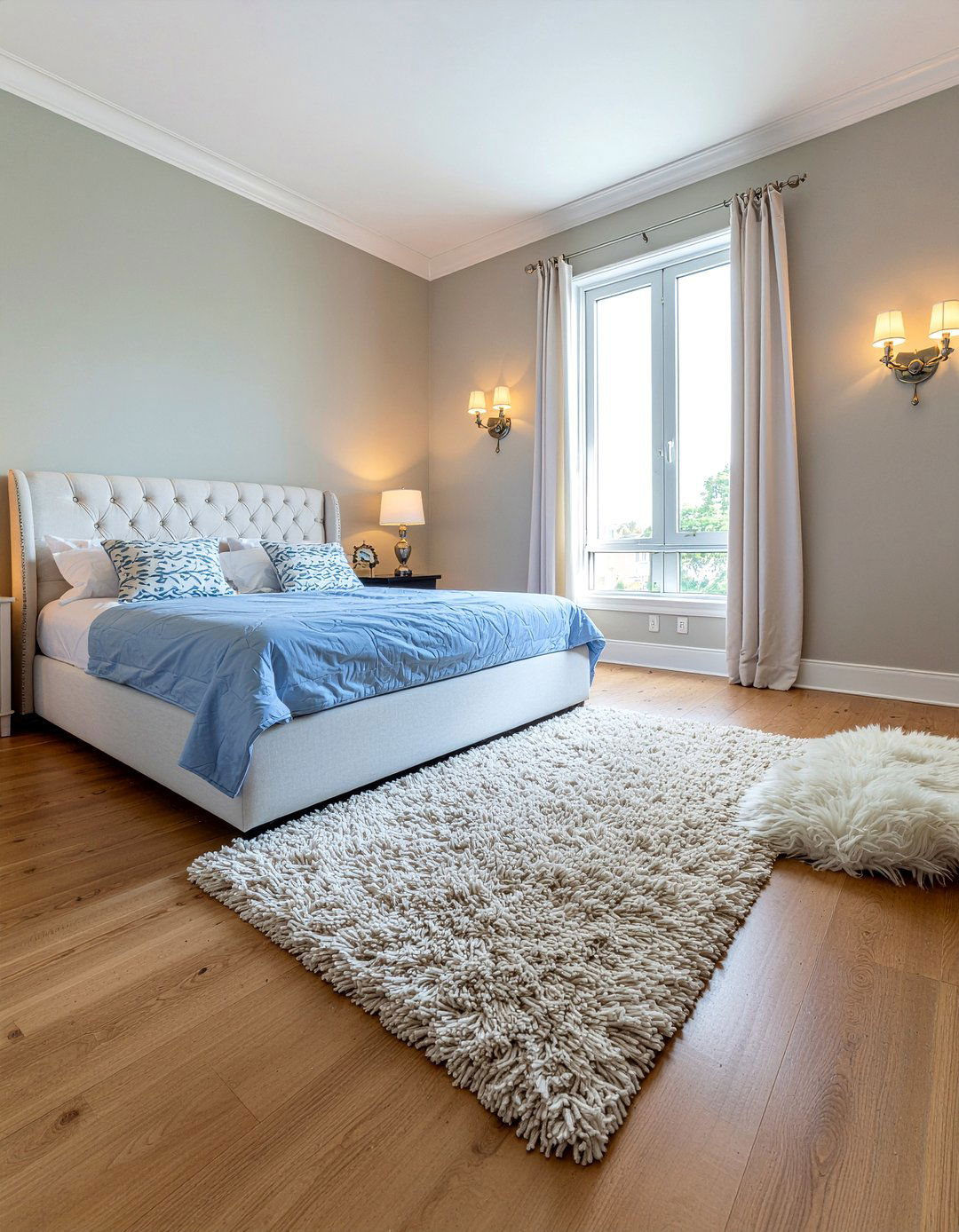 Shag Faux Fur Rug In Bedroom - 30 faux fur bedroom ideas