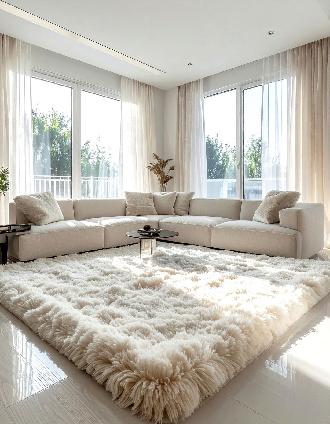 Shag Rug Living Room - 30 plush living room ideas