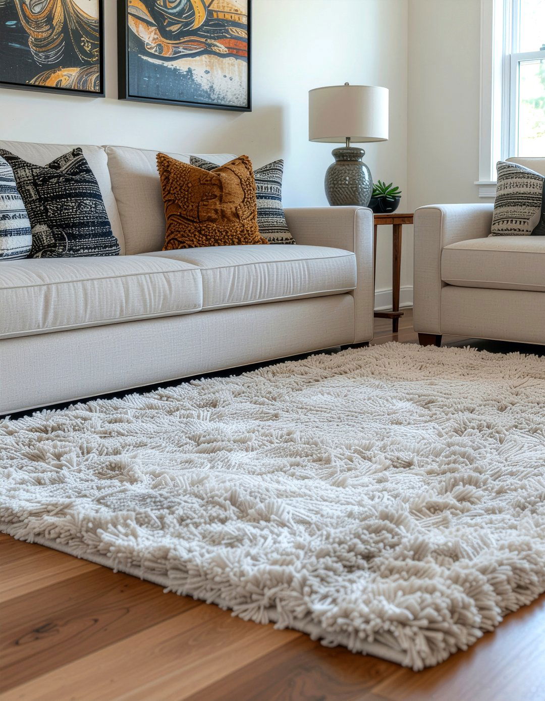 Shag Rug Living Room Placement - 30 living room rug size guide