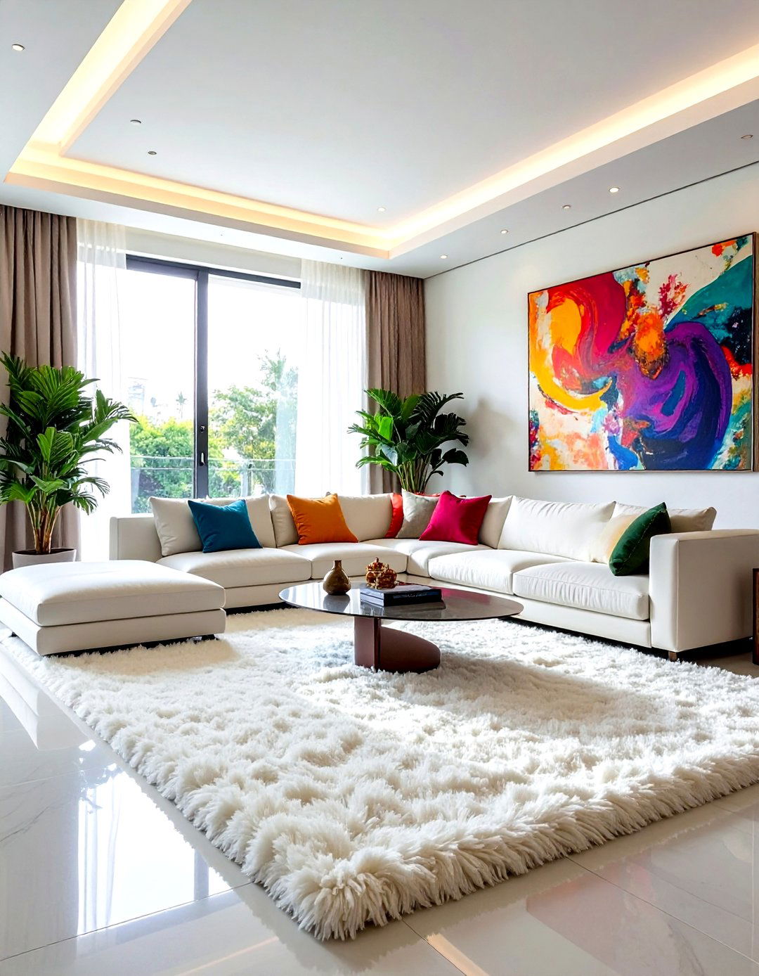 Shag Rug - 30 area rug ideas