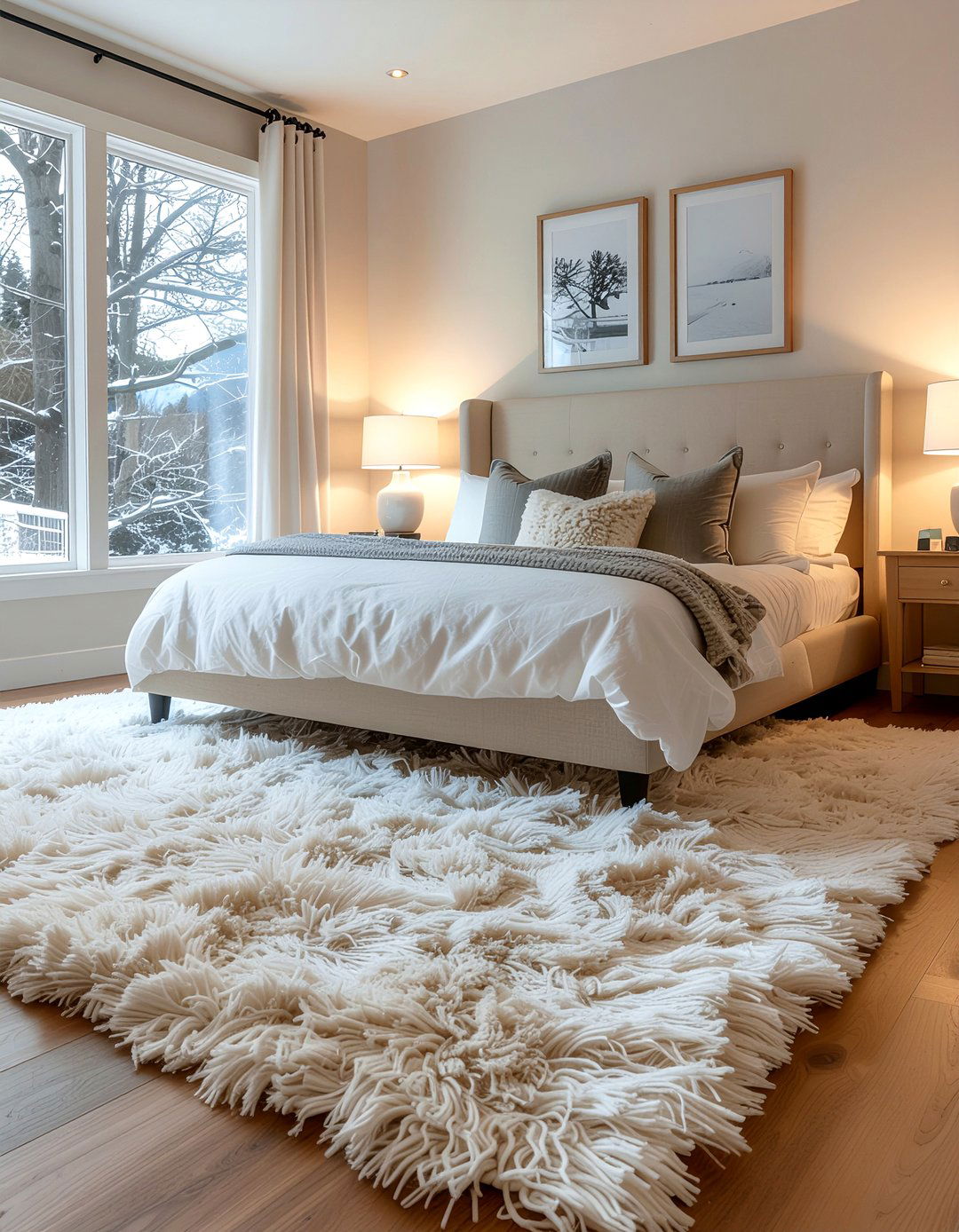 Shag rug - 30 bedroom rugs