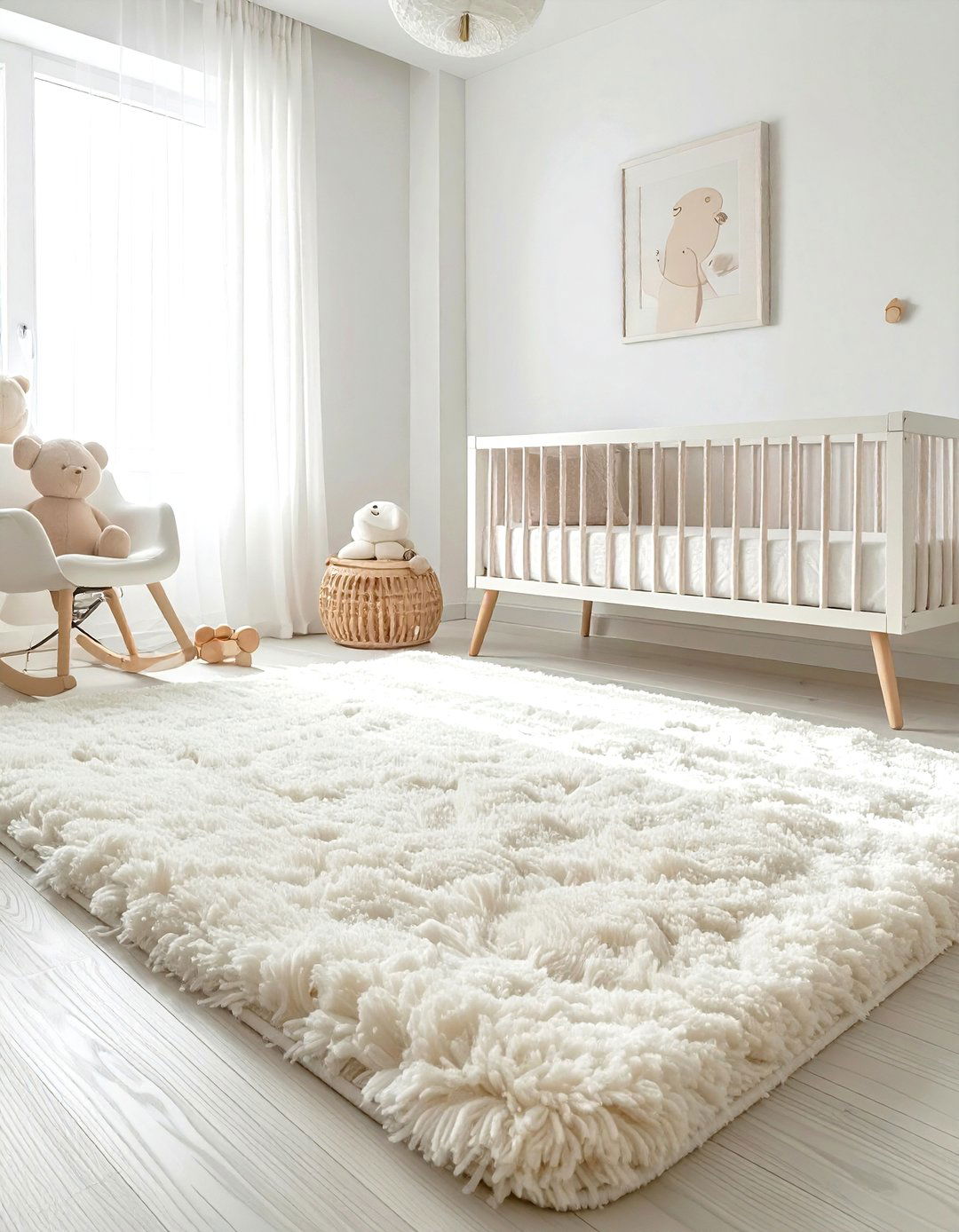 Shag rug - 30 dreamy decor ideas