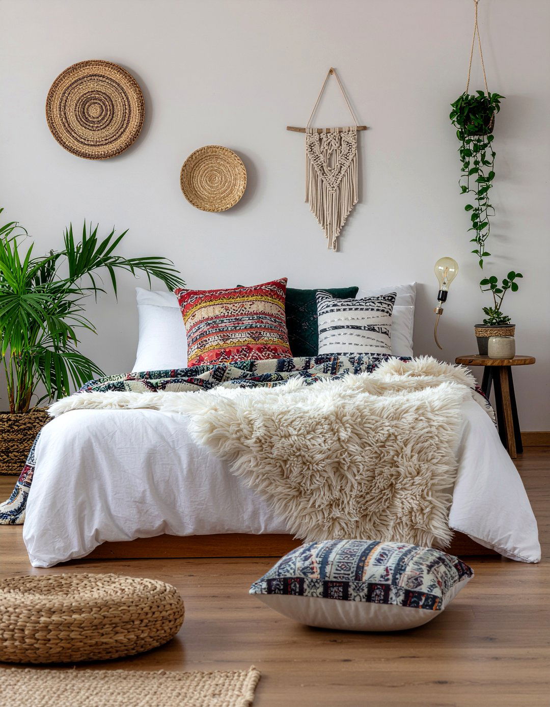 Shaggy Faux Fur Blanket - 30 bedroom faux fur throws