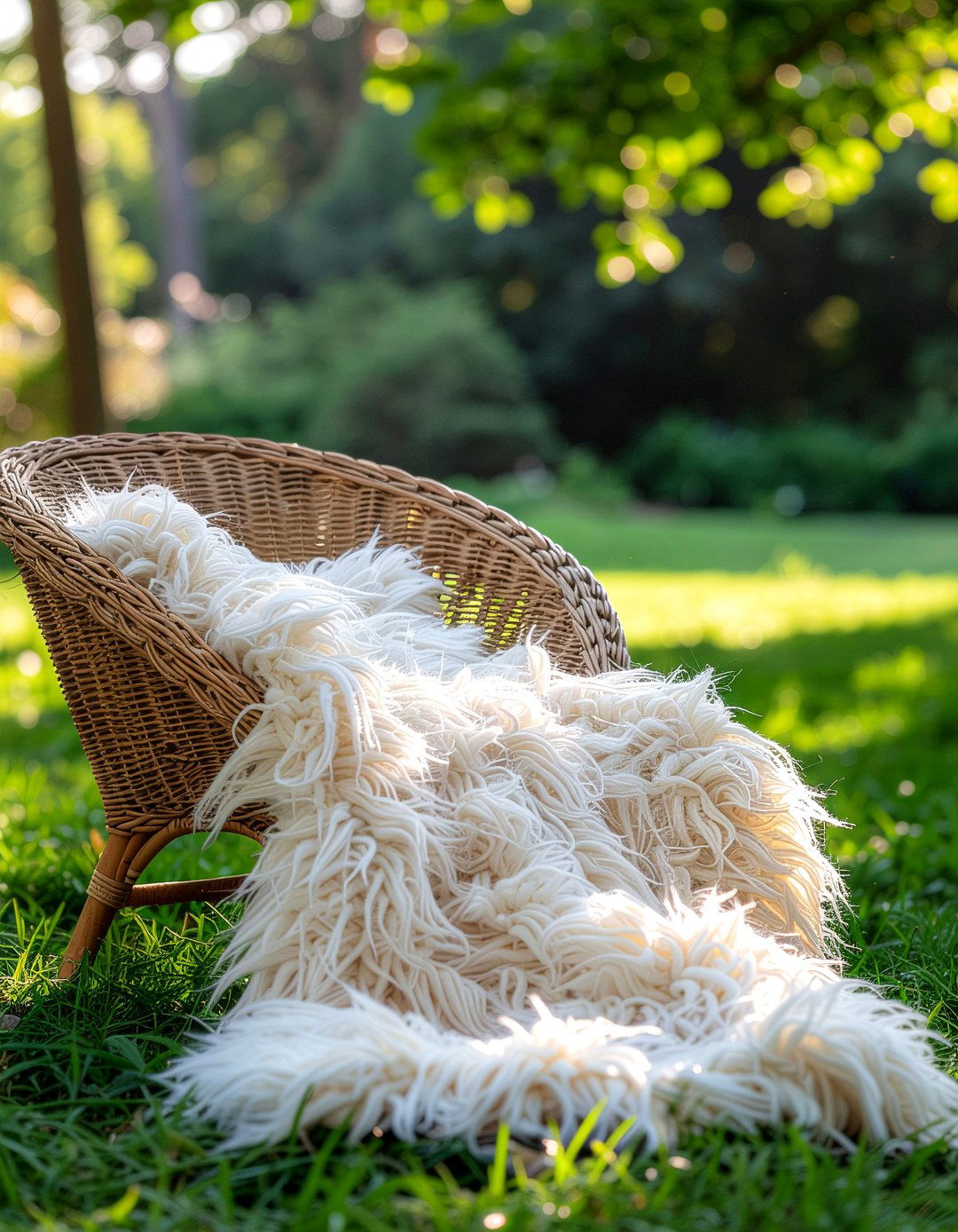 Shaggy faux fur throw - 30 faux fur throw ideas