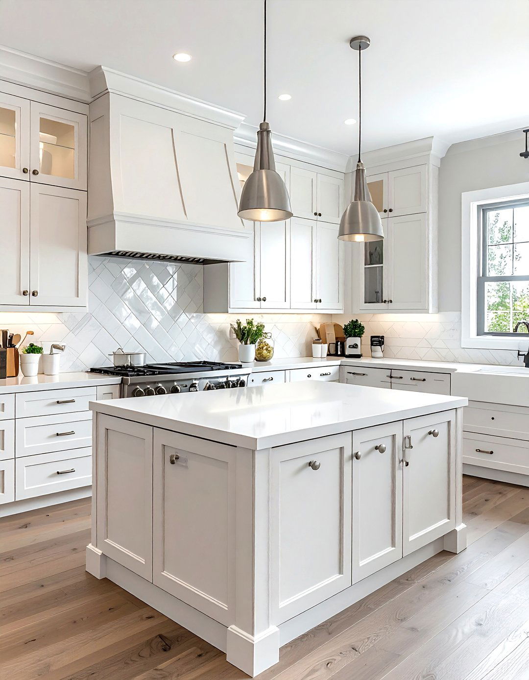 Shaker Kitchen Cabinets Nickel Pulls - 30 nickel accent kitchen ideas