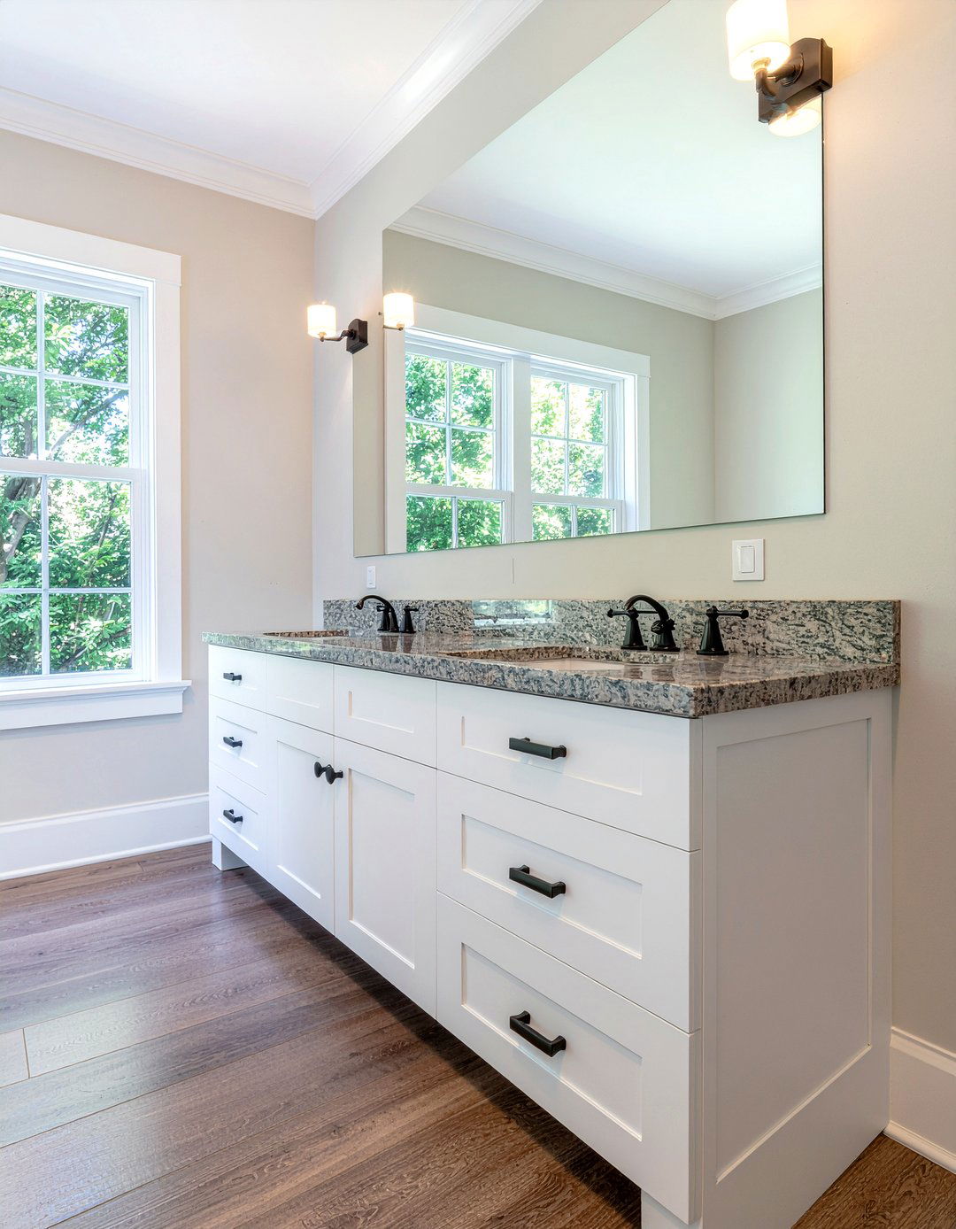 Shaker Style Bathroom Vanity - 30 bathroom millwork ideas