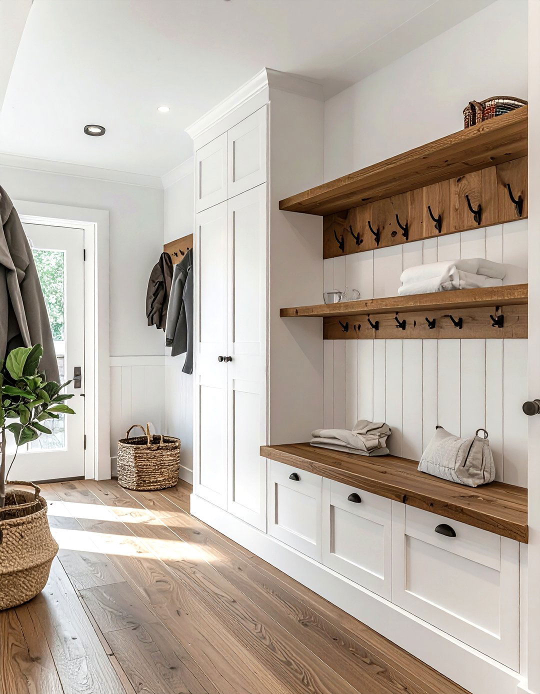 Shaker Style Mudroom - 30 period home decor ideas