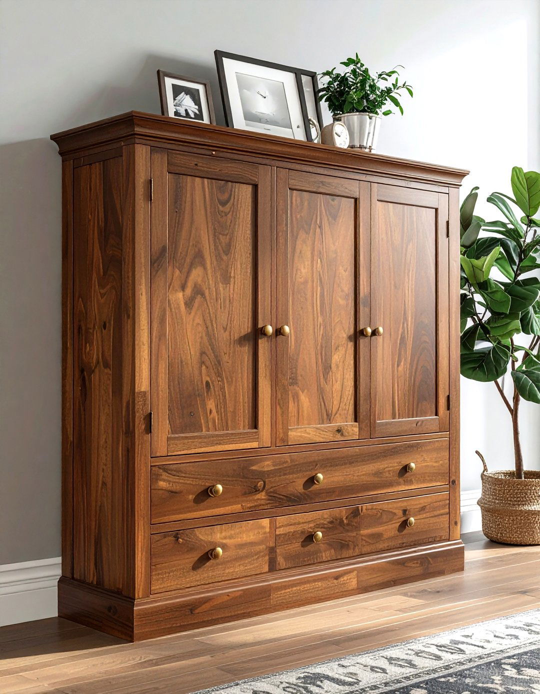 Shaker Style Storage Unit - 30 living room cabinet storage ideas