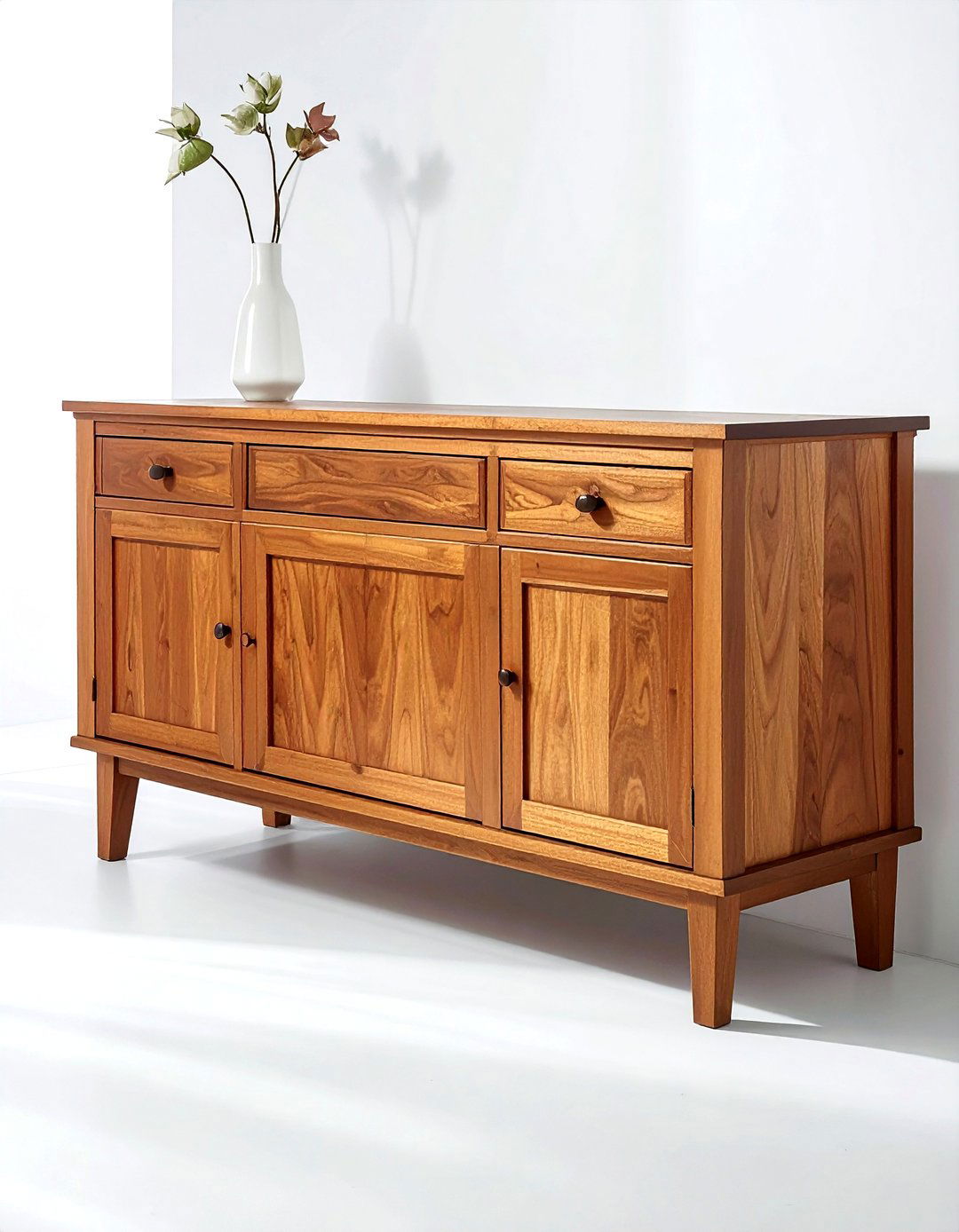 Shaker Style Wood Sideboard - 30 wood buffet dining room ideas