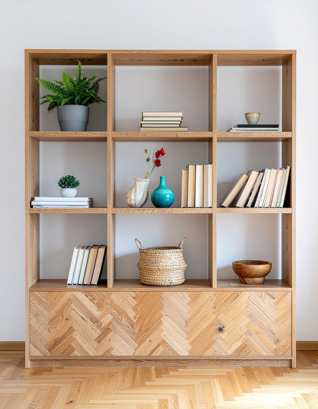 Shaker Wood Bookcase - 30 living room Shaker furniture ideas
