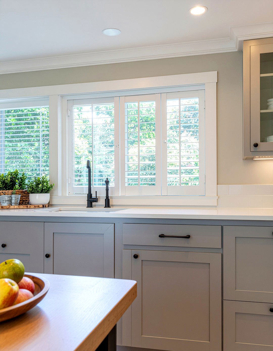 Shaker style shutters - 30 kitchen shutter ideas