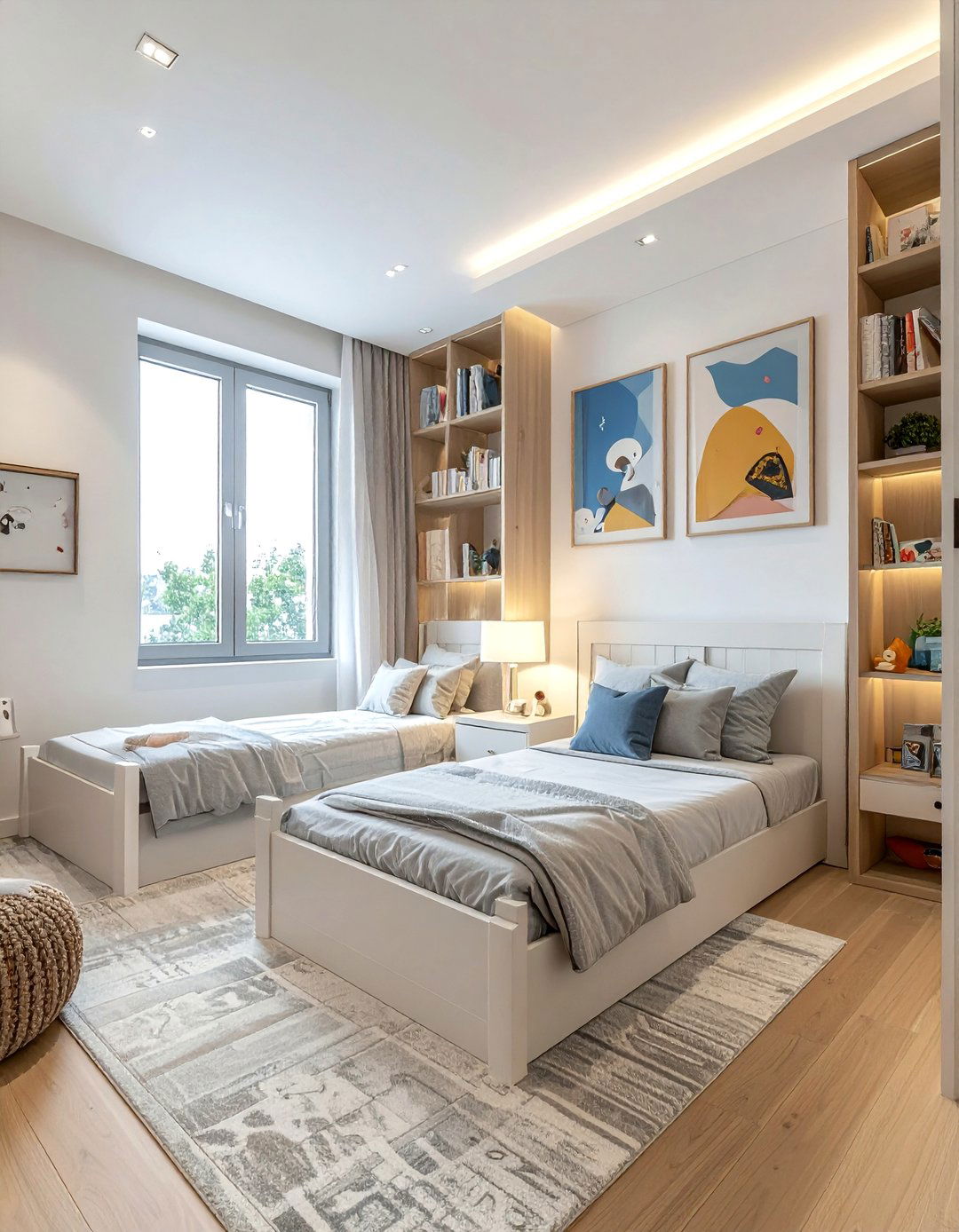 Shared kids bedroom - 30 townhouse bedroom ideas