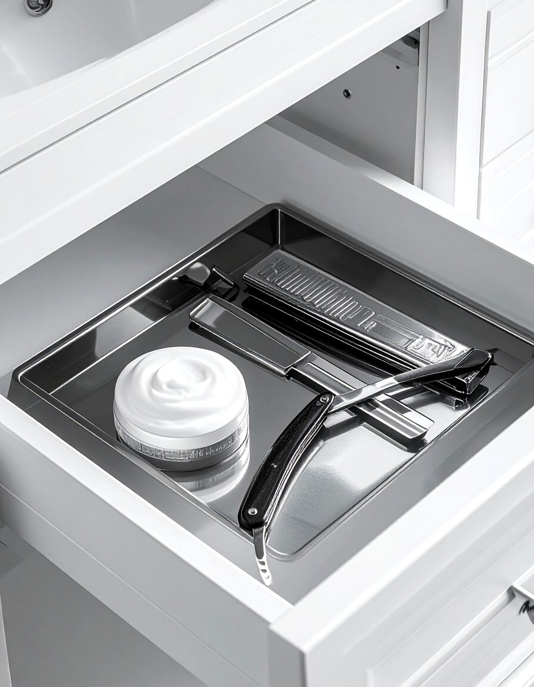 Shaving kit drawer - 30 bathroom drawer organization ideas
