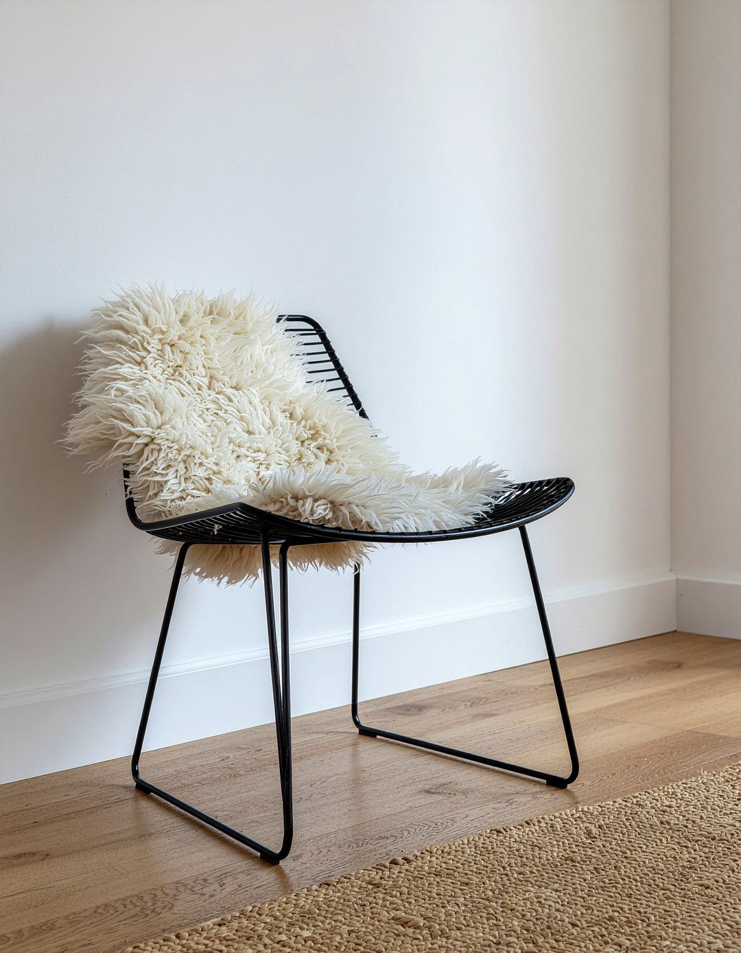 Sheepskin Chair Cover - 30 sheepskin bedroom ideas