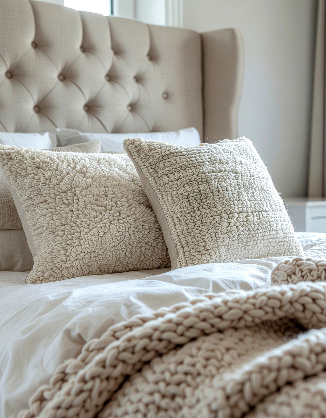 Sheepskin Pillow Cover - 30 sheepskin bedroom ideas