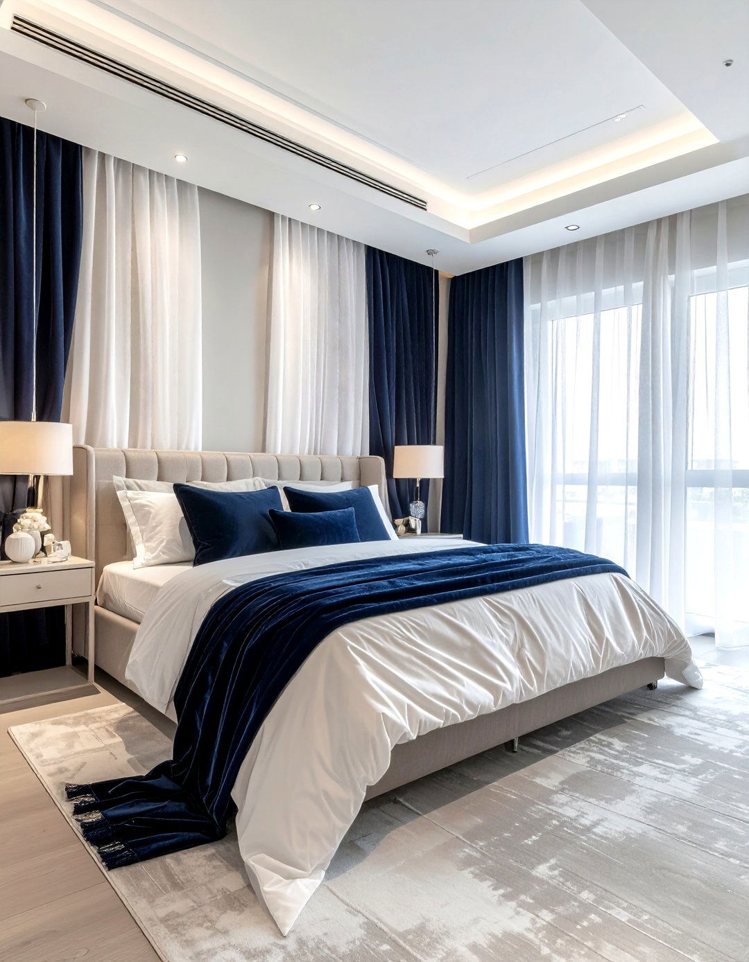 Sheer And Velvet Curtain Layering - 30 velvet curtain ideas