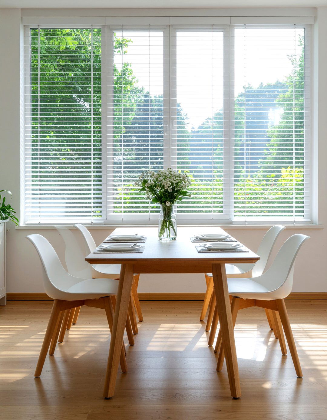 Sheer Blinds - 30 dining room blinds ideas