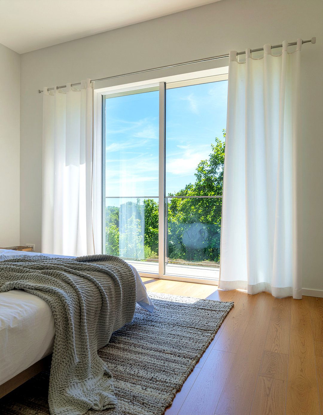 Sheer Curtain Soft Light - 30 retreat living room ideas