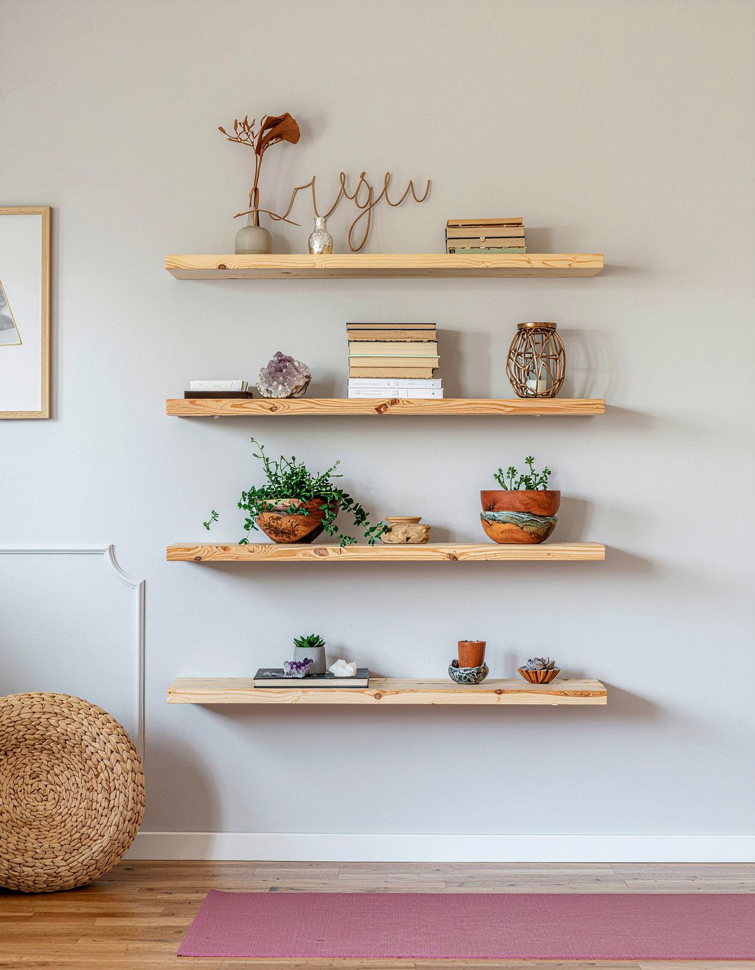 Sheer Linen Curtains - 30 yoga bedroom ideas